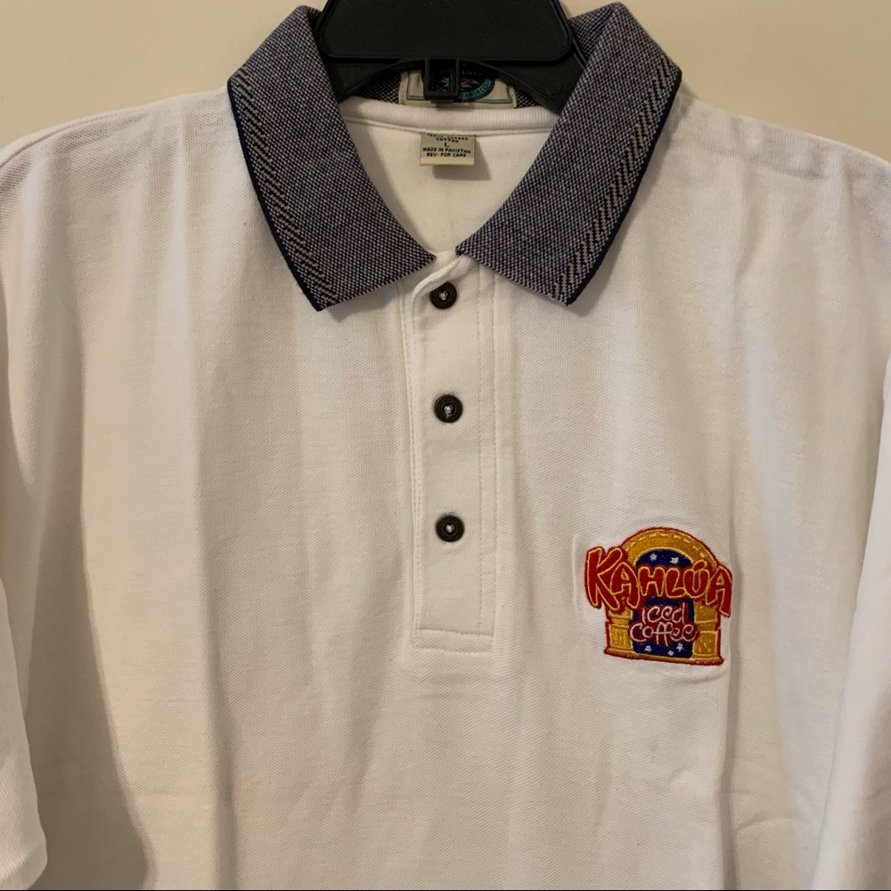 Vintage Arizona Kahlua Iced Coffee Promo Polo Shirt Large - Picture 6 of 10